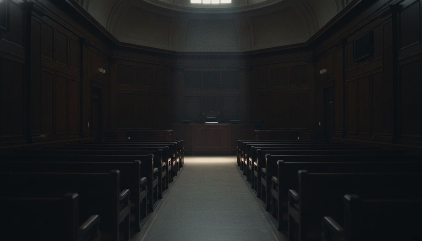 Sala de audiências vazia